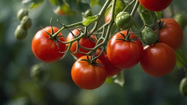 Vine-ripened round tomatoes